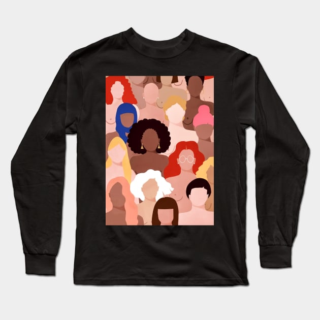 Who Run The World Art Long Sleeve T-Shirt by satitue